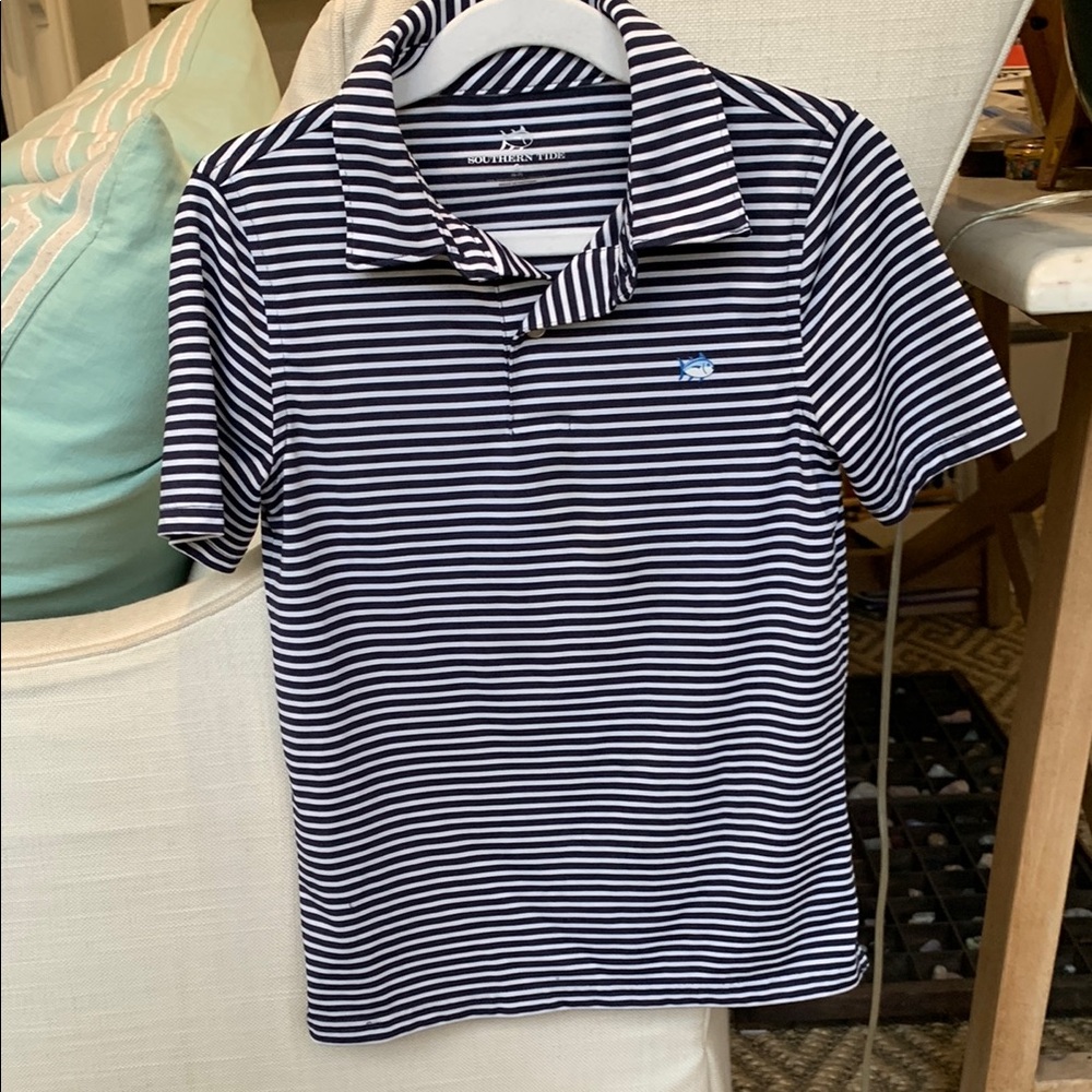 Southern Tide Boys Performance Polo Shirt Size S (6-7)